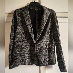 Gap, charcoal grey soft knit blazer, size small.